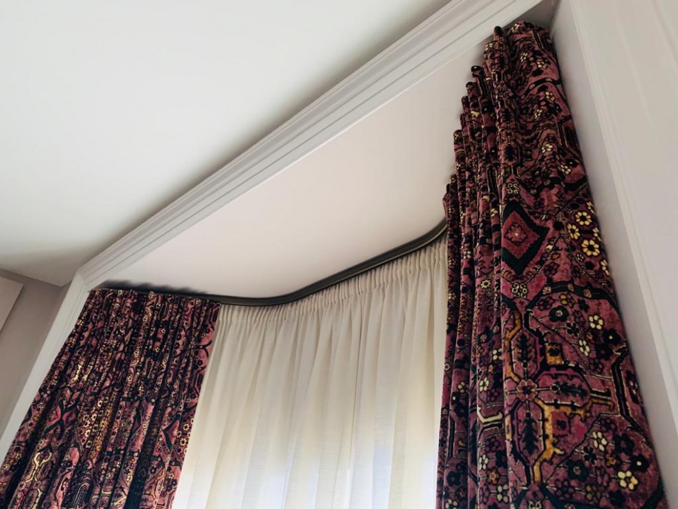 Curtain voile track